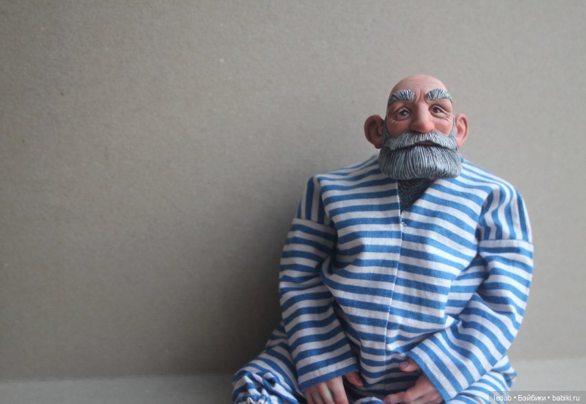 Дедуля номер 6 — Авторские шарнирные куклы своими руками: лепка (фото 4)