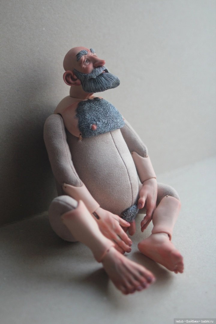 Дедуля номер 6 — Авторские шарнирные куклы своими руками: лепка