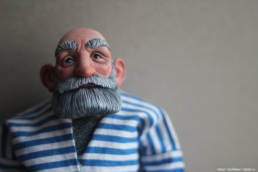 Дедуля номер 6 — Авторские шарнирные куклы своими руками: лепка (фото 3)