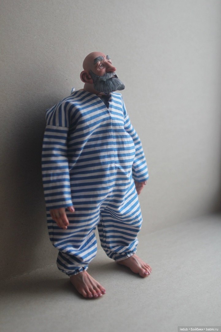 Дедуля номер 6 — Авторские шарнирные куклы своими руками: лепка (фото 7)