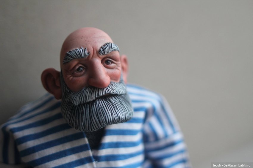 Дедуля номер 6 — Авторские шарнирные куклы своими руками: лепка