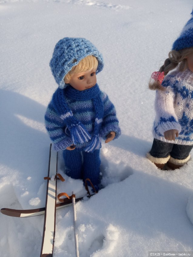 Малыши на прогулке — Куклы Gabriele Muller (Габриэле Мюллер): немецкий фарфор (фото 3)