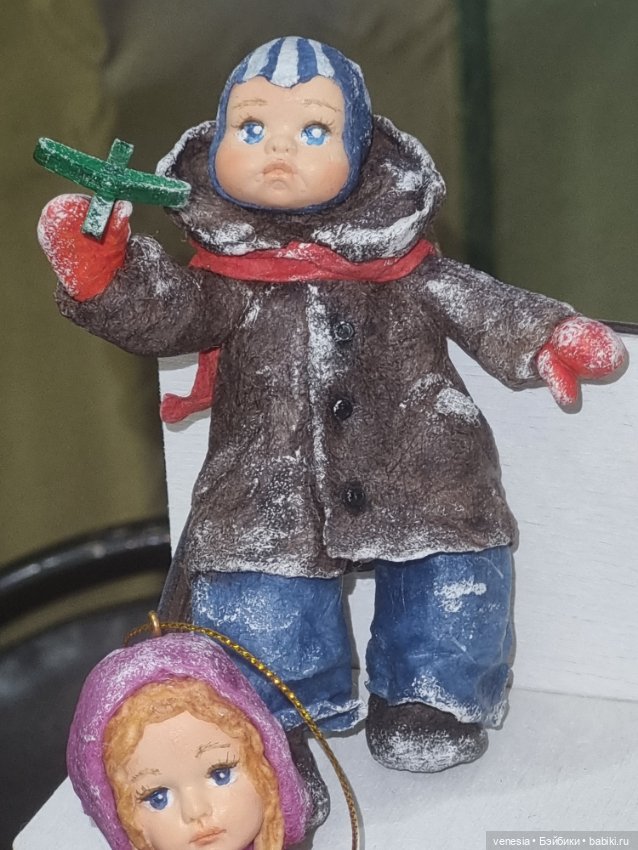 Выставка новогодние подарки. Куклы на Тишинке