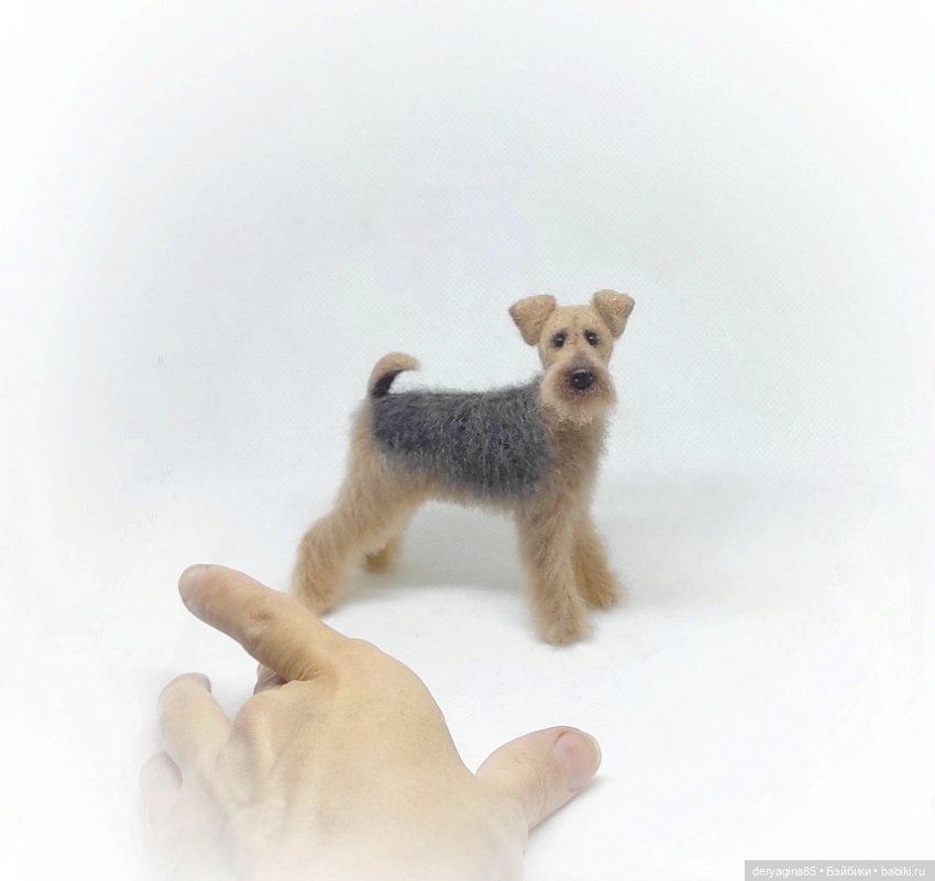 Еще один эрдельтерьер — Валяные игрушки из шерсти: сухое валяние (фото 5)