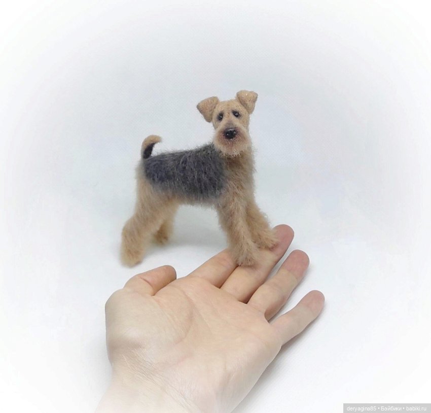 Еще один эрдельтерьер — Валяные игрушки из шерсти: сухое валяние (фото 2)