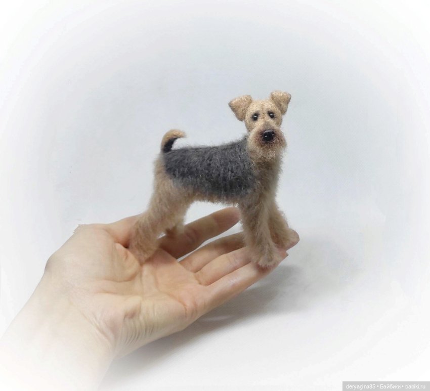 Еще один эрдельтерьер — Валяные игрушки из шерсти: сухое валяние (фото 4)