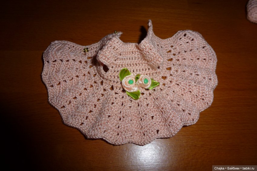 Вязаные платья на кукол Kiss me и Косолапки, ГДР, 17 и 18 см