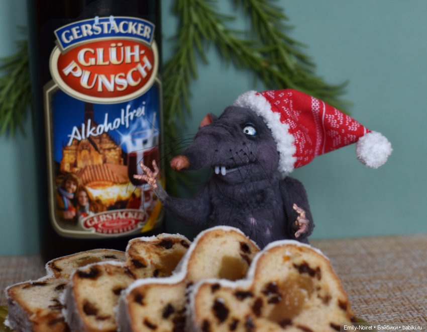 Крысюк отмечает праздник — Домашние фото авторских игрушек: Тедди (фото 5)