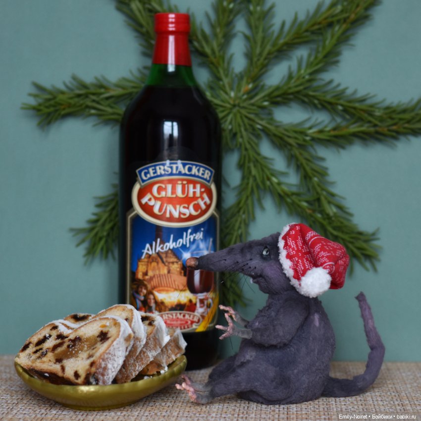 Крысюк отмечает праздник — Домашние фото авторских игрушек: Тедди (фото 4)