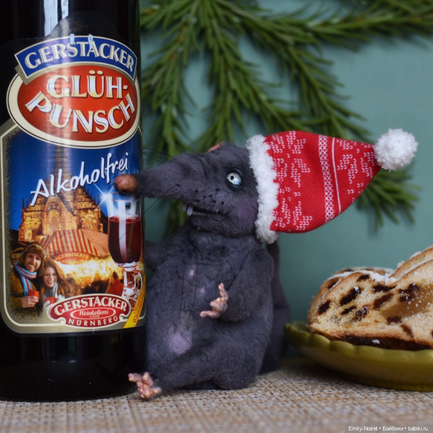 Крысюк отмечает праздник — Домашние фото авторских игрушек: Тедди (фото 2)