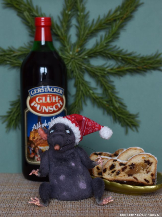 Крысюк отмечает праздник — Домашние фото авторских игрушек: Тедди (фото 3)