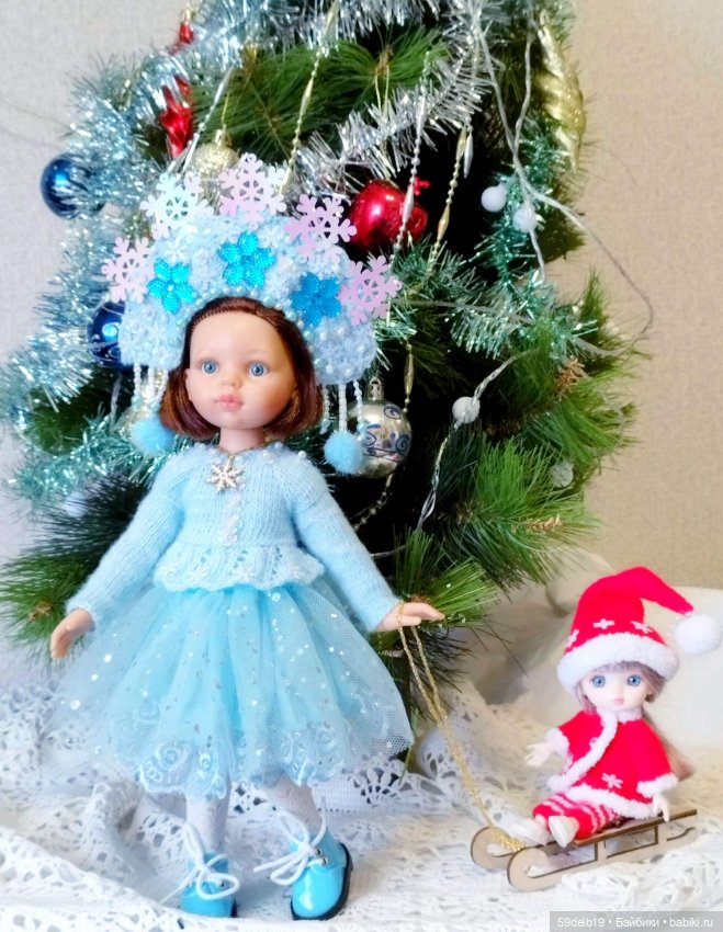 Наряд "СНЕГУРОЧКА" для кукол паола рейна