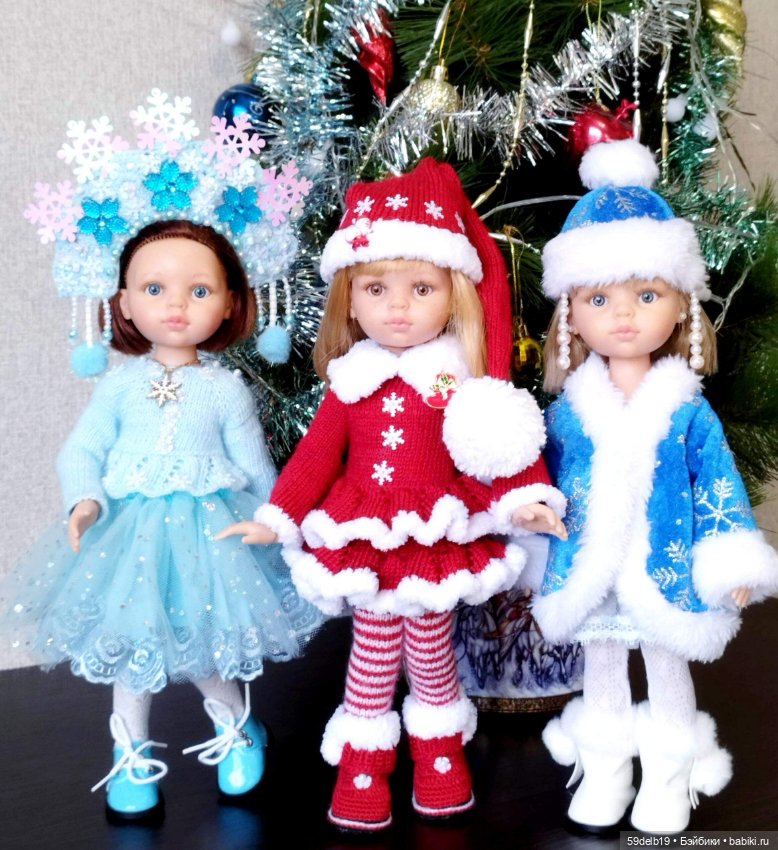 Наряд "СНЕГУРОЧКА" для кукол паола рейна