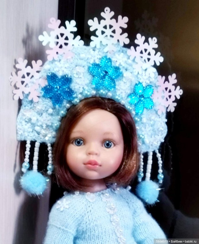 Наряд "СНЕГУРОЧКА" для кукол паола рейна (фото 5)