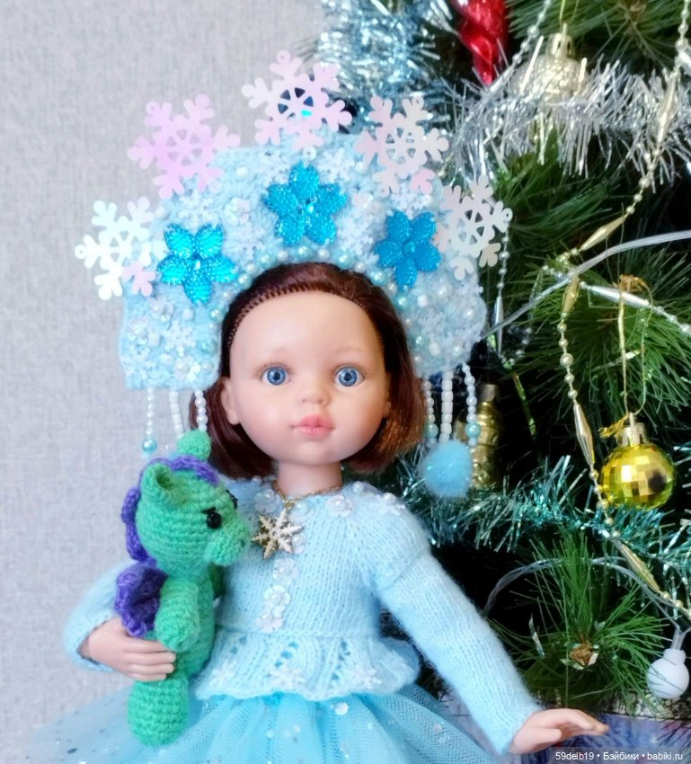 Наряд "СНЕГУРОЧКА" для кукол паола рейна (фото 6)