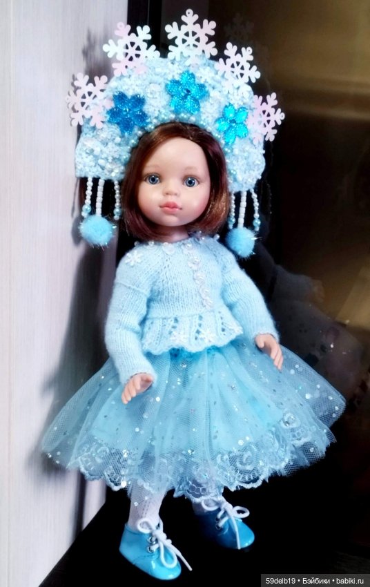 Наряд "СНЕГУРОЧКА" для кукол паола рейна (фото 2)
