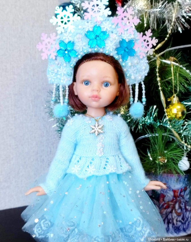 Наряд "СНЕГУРОЧКА" для кукол паола рейна (фото 10)