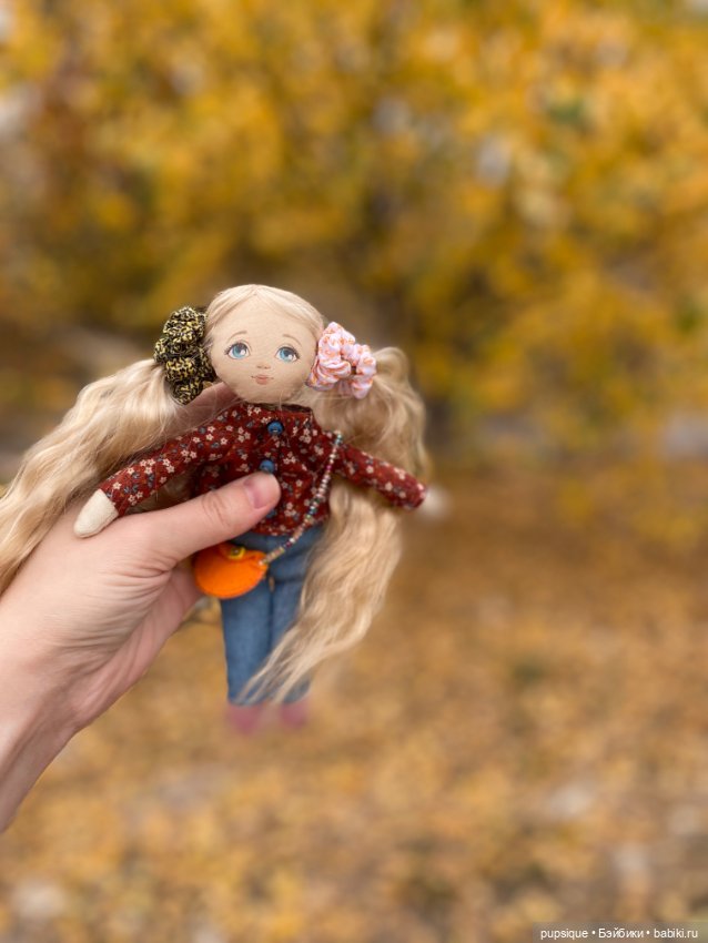 Осенние фото Молли — Авторские текстильные куклы: Вальдорфские (фото 2)