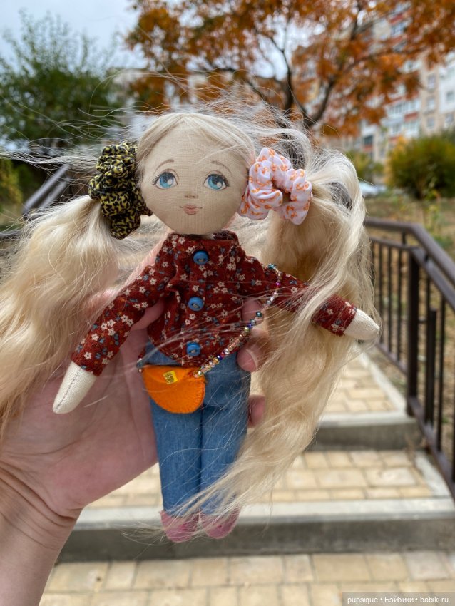 Осенние фото Молли — Авторские текстильные куклы: Вальдорфские (фото 10)