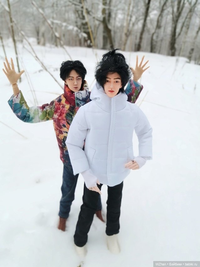 Зимняя прогулка — Портретные куклы знаменитостей: звезды кино (фото 5)