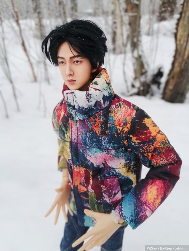 Зимняя прогулка — Портретные куклы знаменитостей: звезды кино (фото 3)