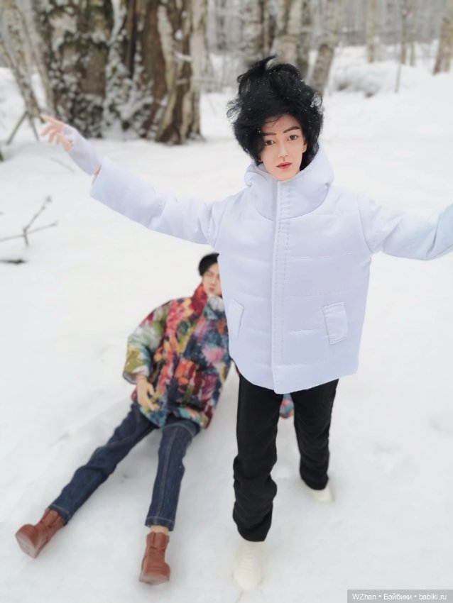 Зимняя прогулка — Портретные куклы знаменитостей: звезды кино (фото 6)