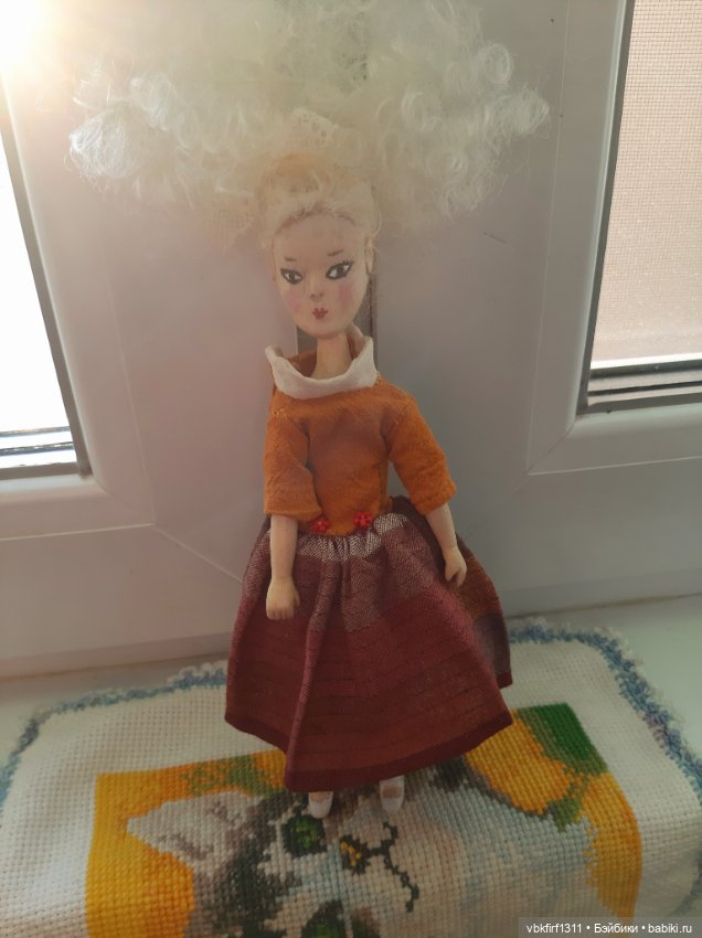 Куколка полностью из дерева по мотивам кукол Mamzelle de Paris (фото 10)