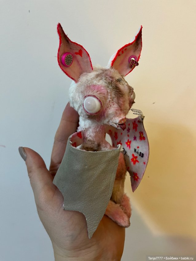 Белая летучая мышка — Авторские мишки Тедди и друзья: фото (фото 2)