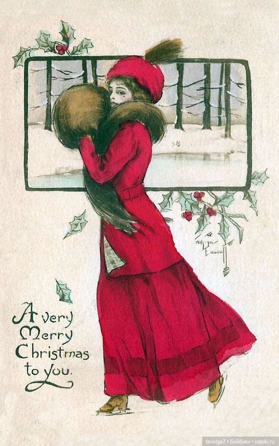 Новогодние открытки XIX-начала ХХ века
