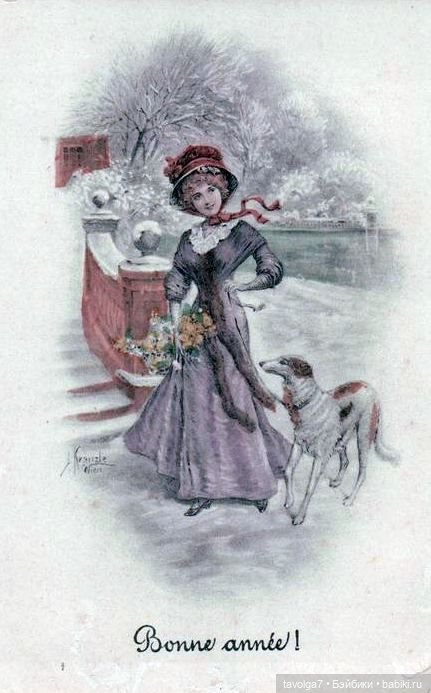 Новогодние открытки XIX-начала ХХ века (фото 6)