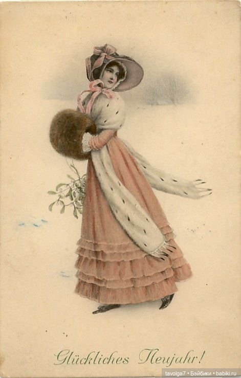 Новогодние открытки XIX-начала ХХ века (фото 5)
