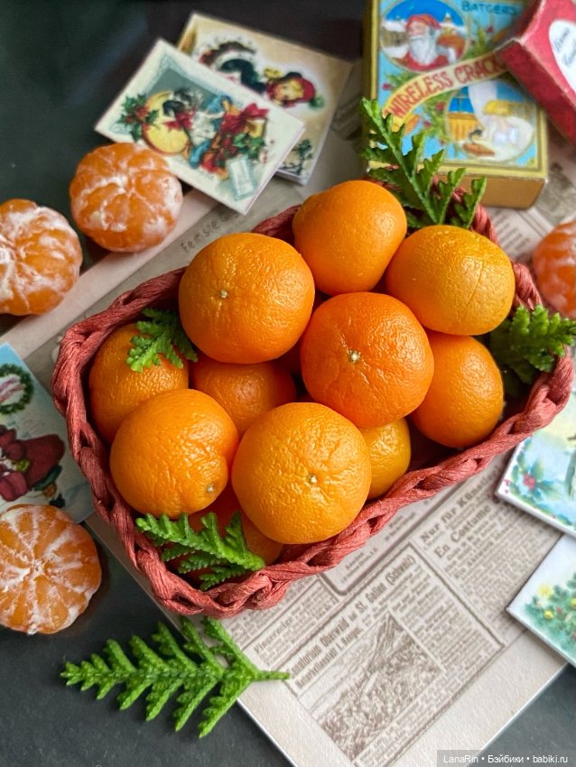 Новогодний стол в миниатюре