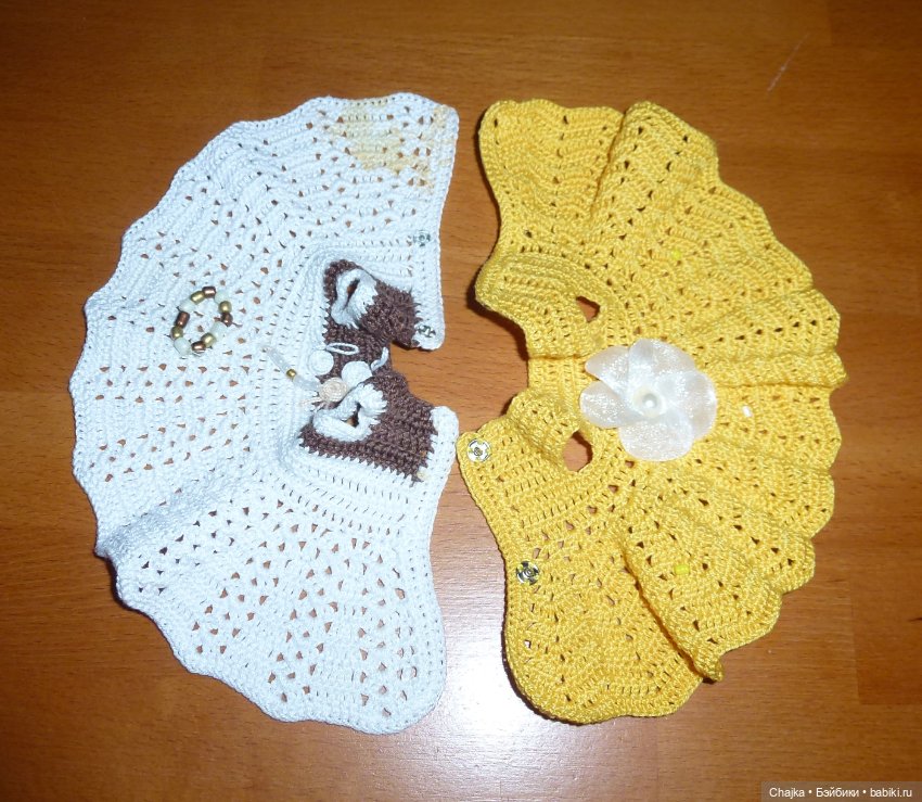 Вязаные платья на кукол Королинки мини — 20 см (Corolle mini) (фото 5)