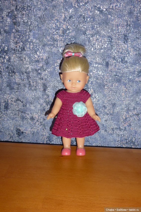 Вязаные платья на кукол Королинки мини — 20 см (Corolle mini)