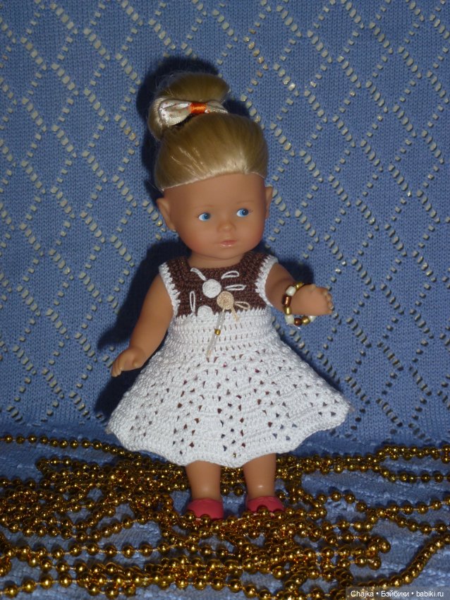 Вязаные платья на кукол Королинки мини — 20 см (Corolle mini) (фото 3)
