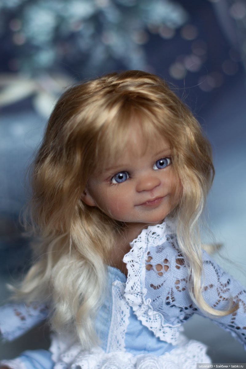 Новогодняя Зайка Есения — ООАК Paola Reina (Паола Рейна) и испанских кукол: перерисовка