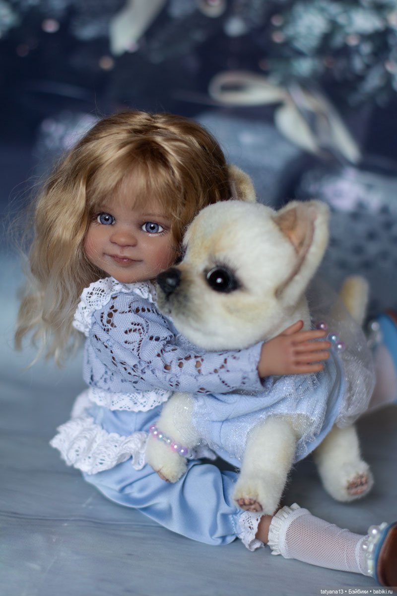 Новогодняя Зайка Есения — ООАК Paola Reina (Паола Рейна) и испанских кукол: перерисовка