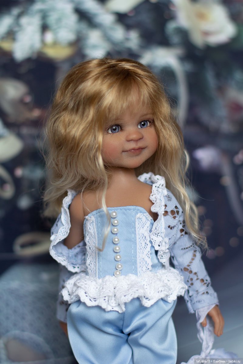 Новогодняя Зайка Есения — ООАК Paola Reina (Паола Рейна) и испанских кукол: перерисовка