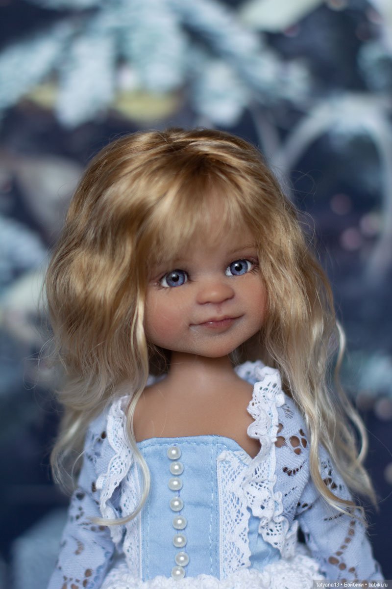 Новогодняя Зайка Есения — ООАК Paola Reina (Паола Рейна) и испанских кукол: перерисовка