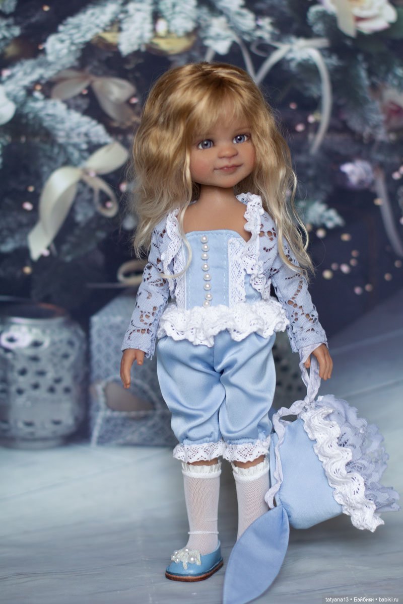 Новогодняя Зайка Есения — ООАК Paola Reina (Паола Рейна) и испанских кукол: перерисовка