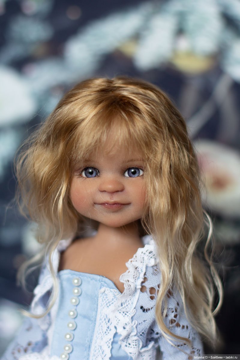 Новогодняя Зайка Есения — ООАК Paola Reina (Паола Рейна) и испанских кукол: перерисовка