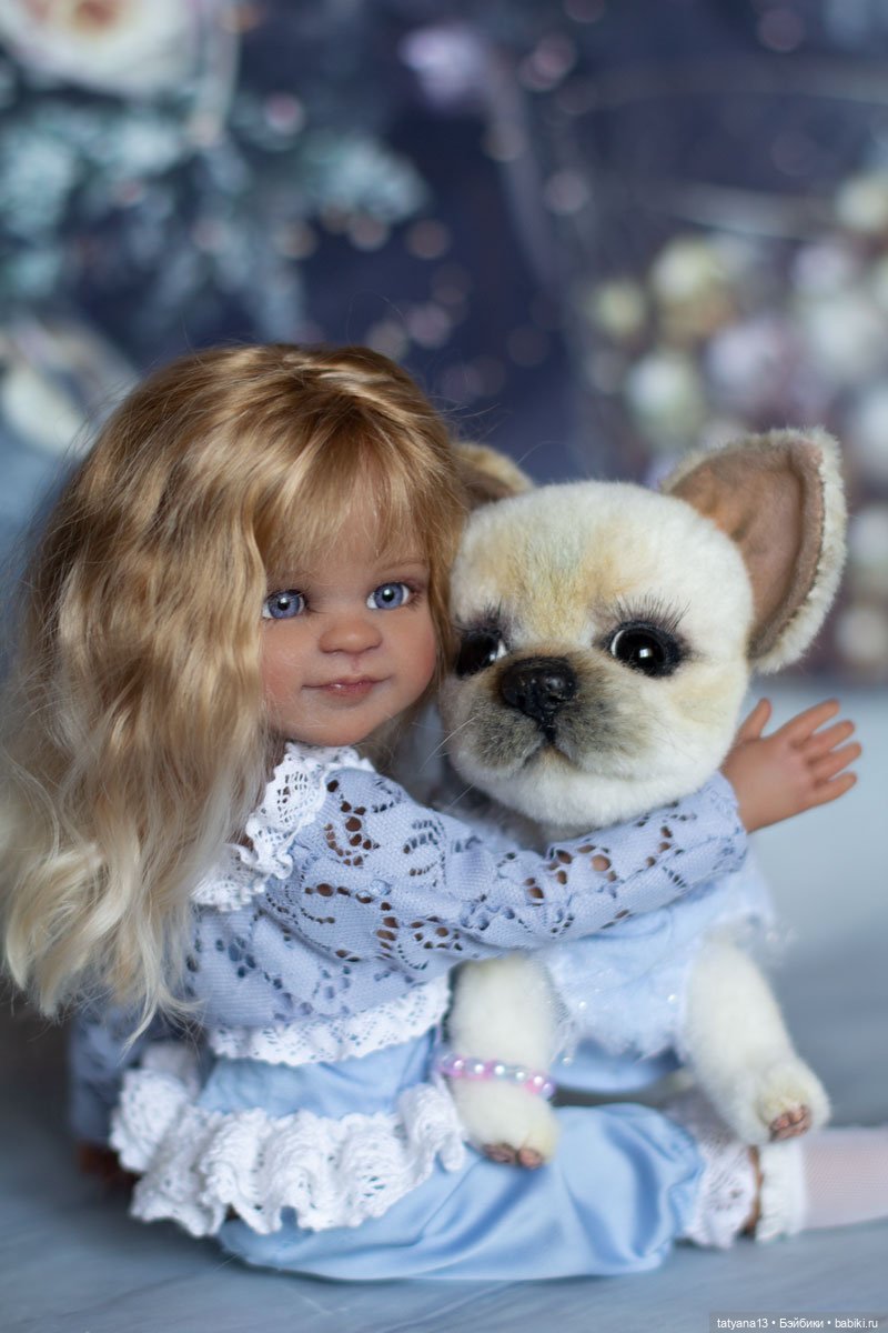 Новогодняя Зайка Есения — ООАК Paola Reina (Паола Рейна) и испанских кукол: перерисовка