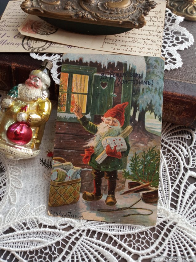 Рождество на старинных открытках. Часть 1