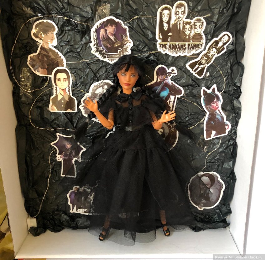 Каким был мой первый заказ ? ООАК Барби Уэнсдей (уенсдей, венсдей) Карла лукс (фото 3)