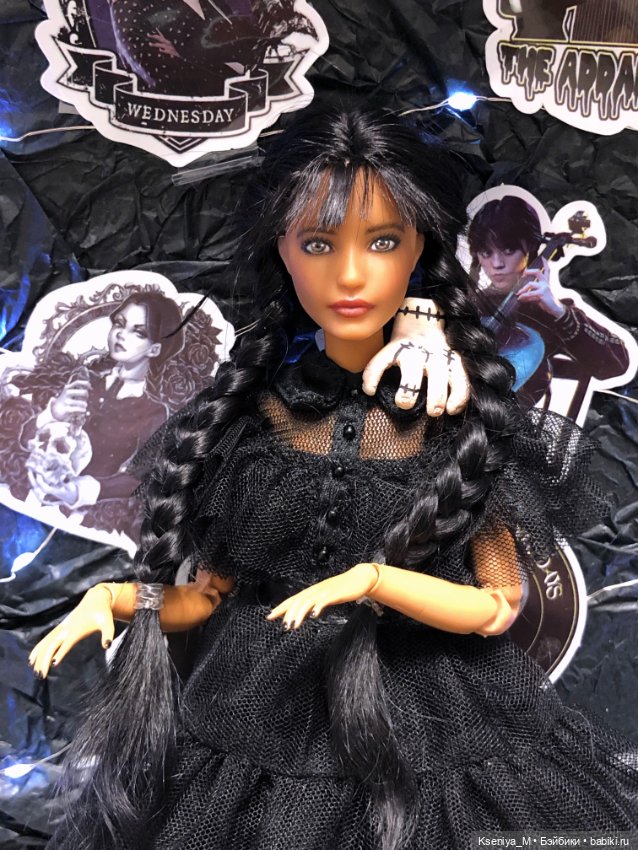 Каким был мой первый заказ ? ООАК Барби Уэнсдей (уенсдей, венсдей) Карла лукс (фото 5)