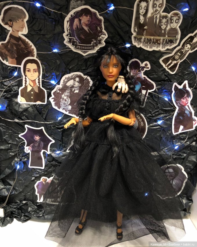 Каким был мой первый заказ ? ООАК Барби Уэнсдей (уенсдей, венсдей) Карла лукс (фото 2)