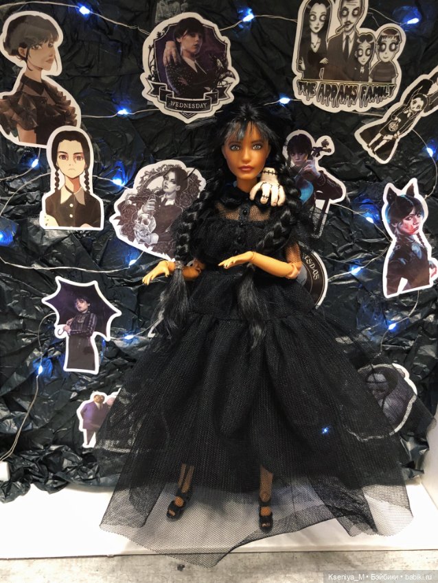 Каким был мой первый заказ ? ООАК Барби Уэнсдей (уенсдей, венсдей) Карла лукс (фото 6)