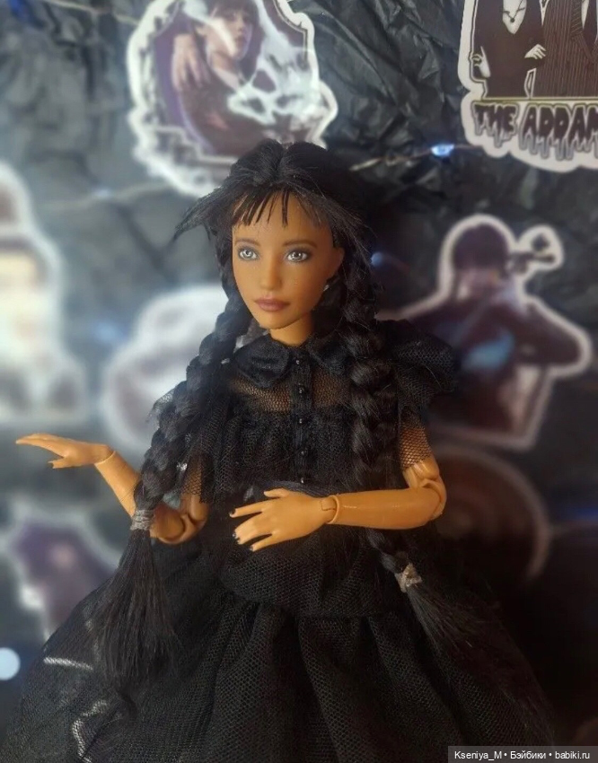 Каким был мой первый заказ ? ООАК Барби Уэнсдей (уенсдей, венсдей) Карла лукс (фото 9)