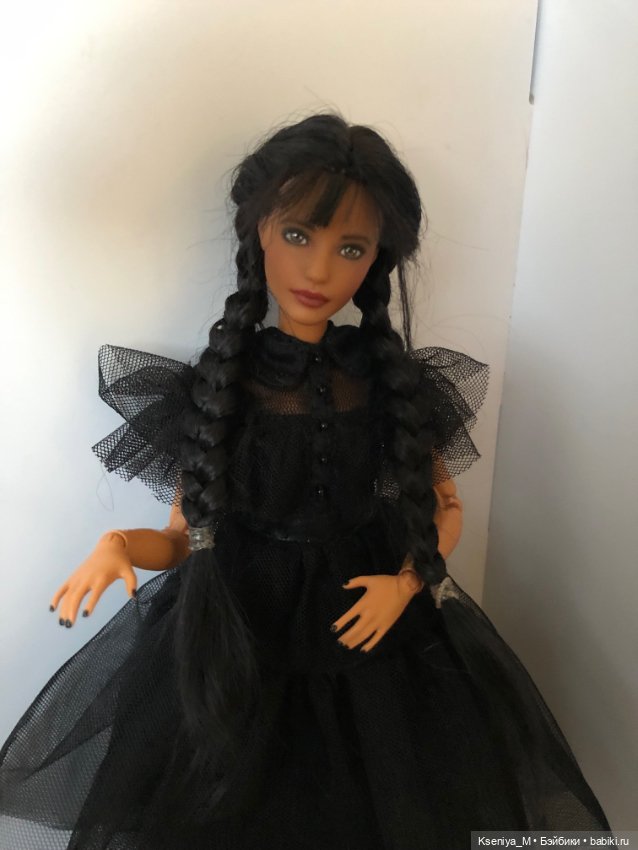 Каким был мой первый заказ ? ООАК Барби Уэнсдей (уенсдей, венсдей) Карла лукс (фото 4)