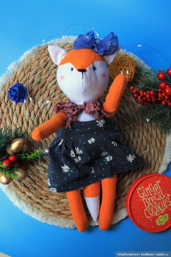 Текстильные игрушки Олененок и Лисица (фото 3)